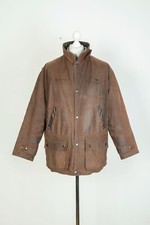 Barbour Bushman Wax Cotton Hunting Brown Mens...