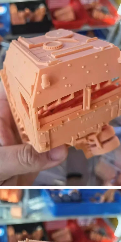 3D Printed 1/64 German Army Mammoth Heavy Trailer Unpainted Model Kit - Image 4 of 4