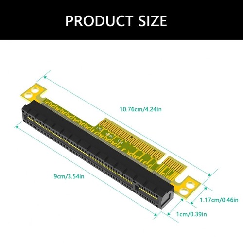 Fast Speed PCI Express 8X To 16X Extender Card Graphics Card Adapter Enhancement - Afbeelding 8 van 8
