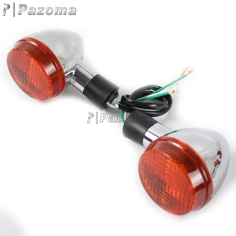 Luz de giro trasera para Honda Shadow 750 VT750 2004-2007 cromada Foto 3 de 4