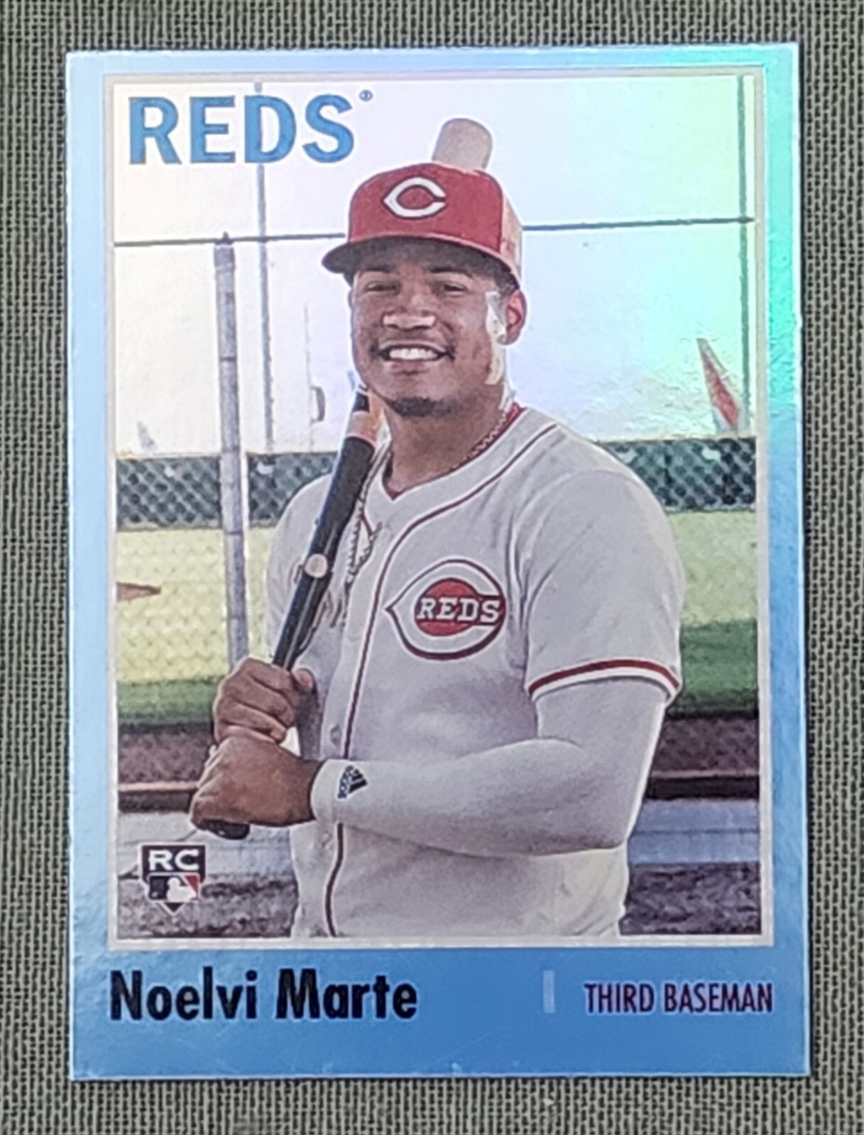 2024 Topps Archives Noelvi Marte Blue Foil RC /25 Reds #158