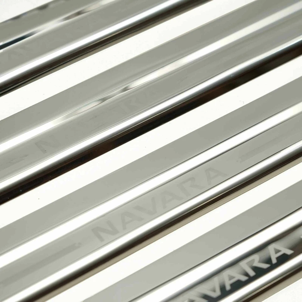 PLACA RASPADOR ALFÉIZAR CROMO INOXIDABLE 4 PUERTAS PARA NISSAN FRONTIER NAVARA NP300 15-22 Foto 3 de 4