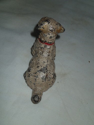 XX RARE ANTIQUE HUBLEY SOLID CAST IRON SEALYHAM TERRIER TOY DOG DESK PAPERWEIGHT - Picture 4 of 10