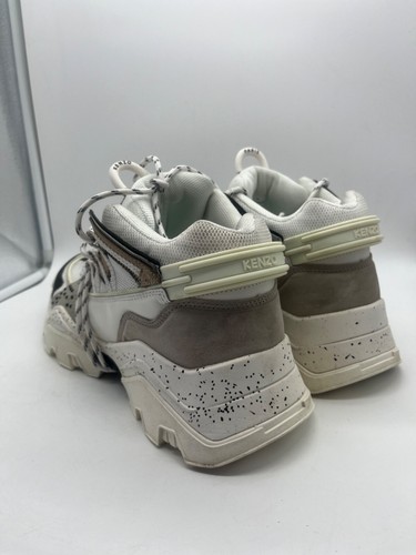 Größe 10 US/44 Kenzo - Kenzo Inka klobiges niedriges Oberteil weiß Herren Sneaker hellgrau - Bild 6 von 20
