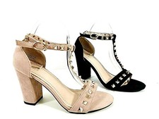 Scarpe da donna sandali elegante decoltè decollete con tacco alto zeppa plateau