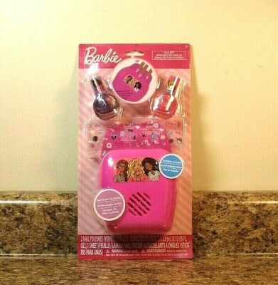 Barbie Nail Set Dryer Polish Stickers NEW