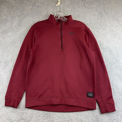nike half zip maroon