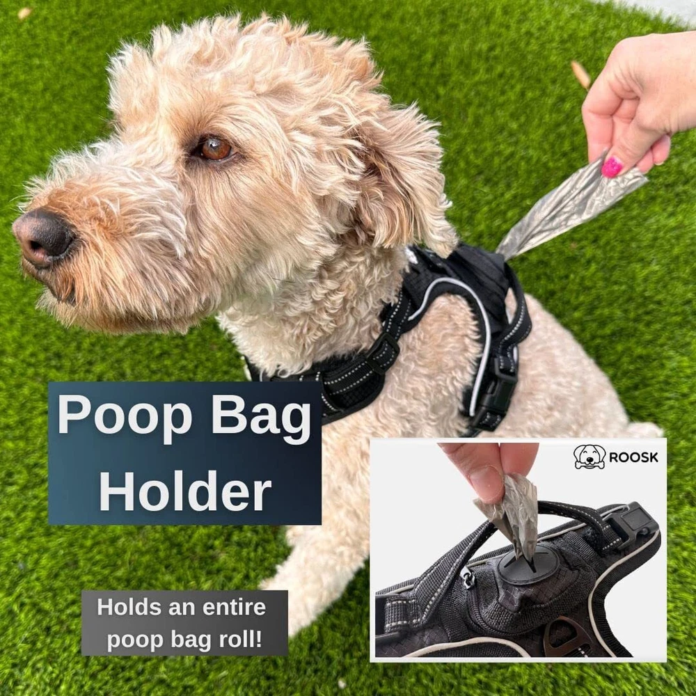 Dog Harness | No-Pull, Reflective, 4-Way Adjustable w/Poop Bag Holder | Ultim... Dog Harness | No-Pull, Reflective, 4-Way Adjustable w/Poop Bag Holder | Ultim...