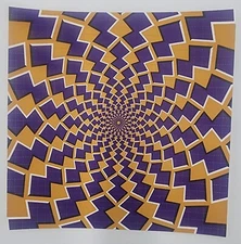 Optical Illusion Blotter Art Print OP Art