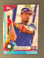 2023 Topps World Baseball Classic Global Stars Wander Franco Aqua Blue #'d /99