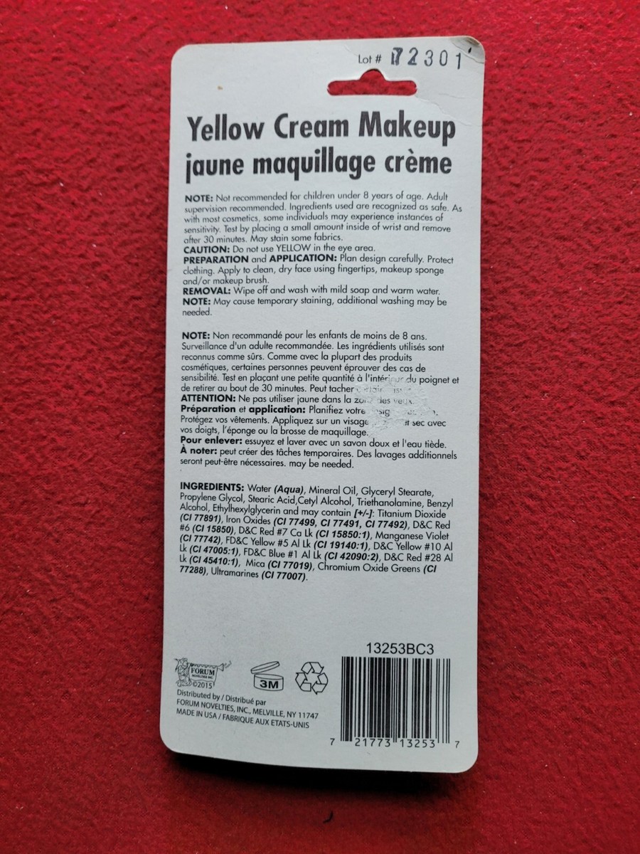 Halloween Yellow Cream Makeup | eBay