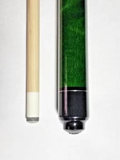 GREEN 58 in. 2pc LUCKY L3 MCDERMOTT BILLIARD GAME POOL TABLE MAPLE CUE STICK