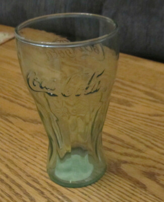 Coca-Cola Indiana Glass 16 Oz Green Tint Milkshake Root Beer Floats Soda Tumbler
