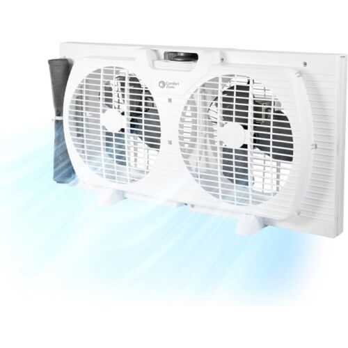9 inch 3 Speed Dual Fans with Auto-Locking Expanders Window Exhaust Fan New