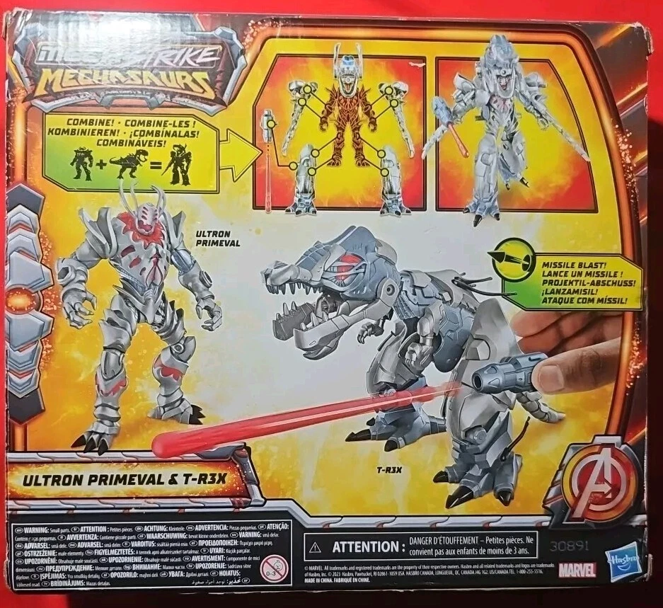Marvel Mech Strike Mechasaurs Ultron Primeval & T-Rex Action Figure Transformer - Image 2 of 4