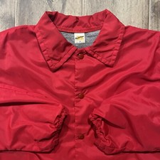 Vintage 70s Russell Athletic Collared Button-Snap Windbreaker Jacket