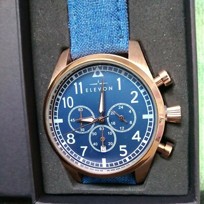Elevon Uhr, Chronograph, 45mm, 5ATM, ungetragen , Ovp