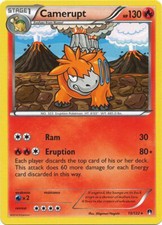 Pokemon Card - XY BREAKpoint 13/122 - CAMERUPT (rare) - NM/Mint