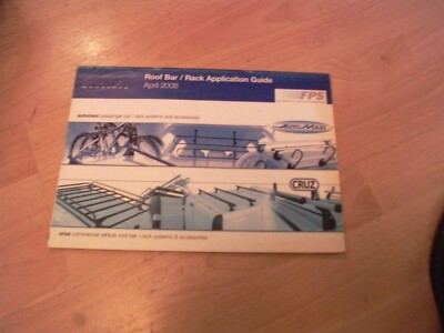 Mountrey Roof bar and rack application guide  2008 car and commercial