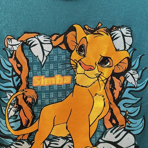 Vintage Disney The Lion King Simba Graphic T-Shirt Single Stitch USA Kids Size 7 - Picture 3 of 12