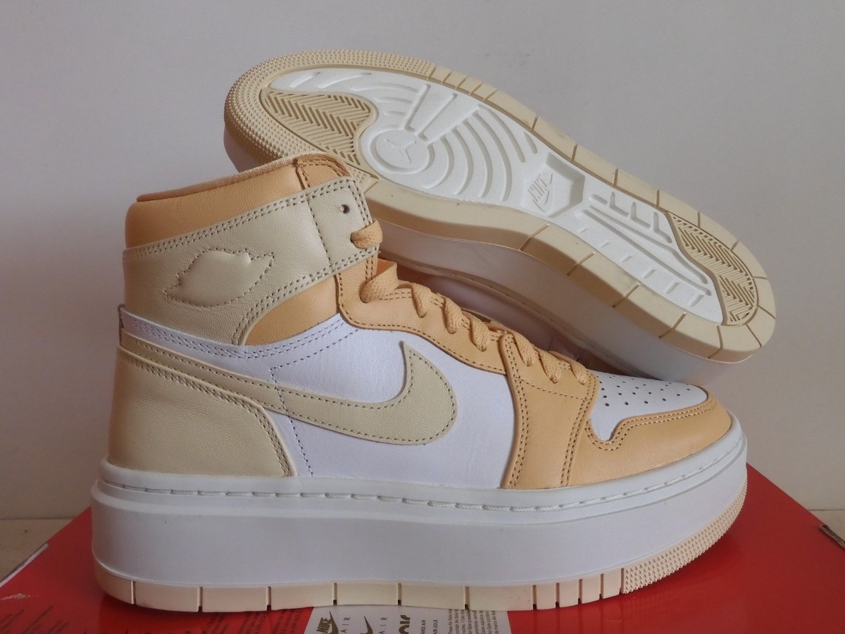 Nike Air Jordan 1 Elevate High Celestial Gold-Muslin Womens Sz 10 
