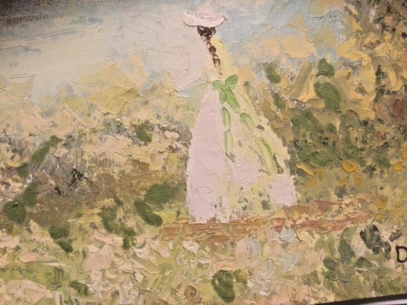 Orig.Signed DuBois Oil/Canvas French Artist,Impasto, Impression.Art36"x24"Listed