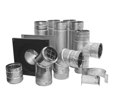 DuraVent PelletVent 3PVL-KHA 3'' Through-Wall Pellet Stove Chimney Venting Kit