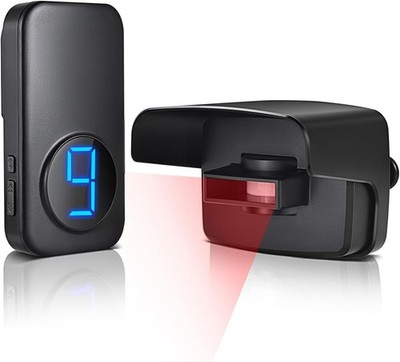 Driveway Alarm, Bistee Wireless Driveway Alarms Weather Resistant Motion Sensor&