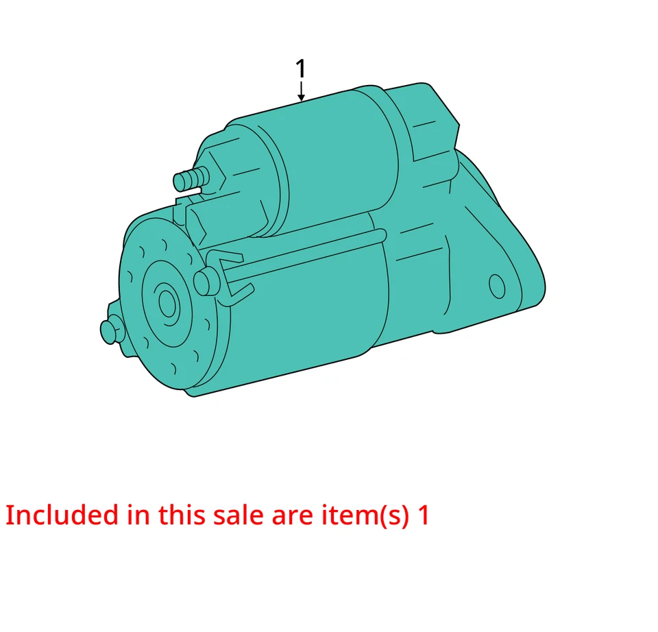 Engine Starter Motor 4 Cylinder 2TRFE Engine 16-18 TACOMA 6776871 - Image 3 of 4