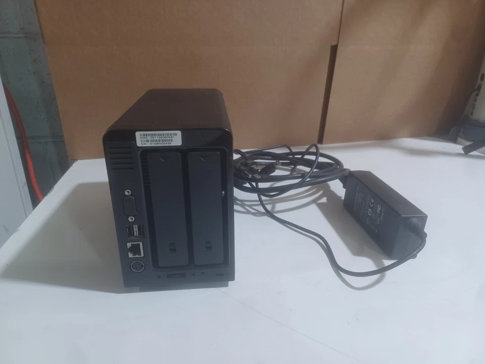 SYNOLOGY DS710+ 2 BAY NAS RAID STORAGE ARRAY WITH POWER ADAPTER NO DRIVES - USED - Image 2 of 2