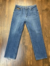 Texas Jeans Straight Leg Medium Wash Mens 36x32 Made In USA Cowboy Outdoors