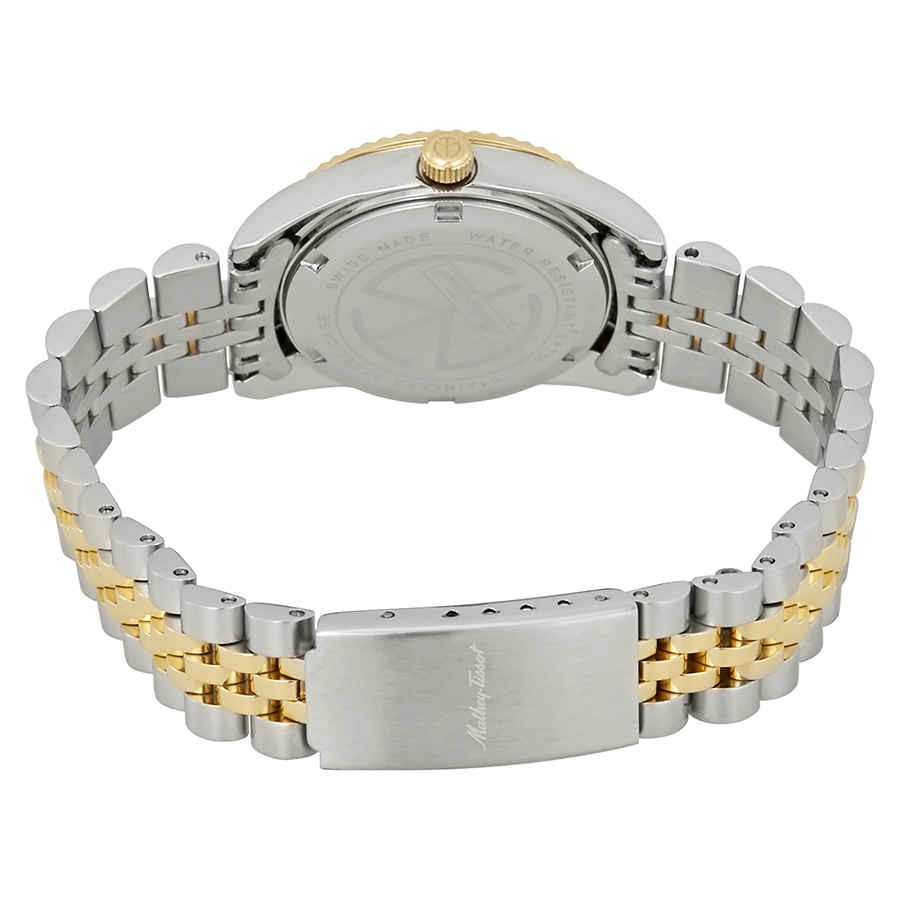 Mathey-Tissot Mathey III Quartz Crystal Gold Dial Ladies Watch D810BDI View 3