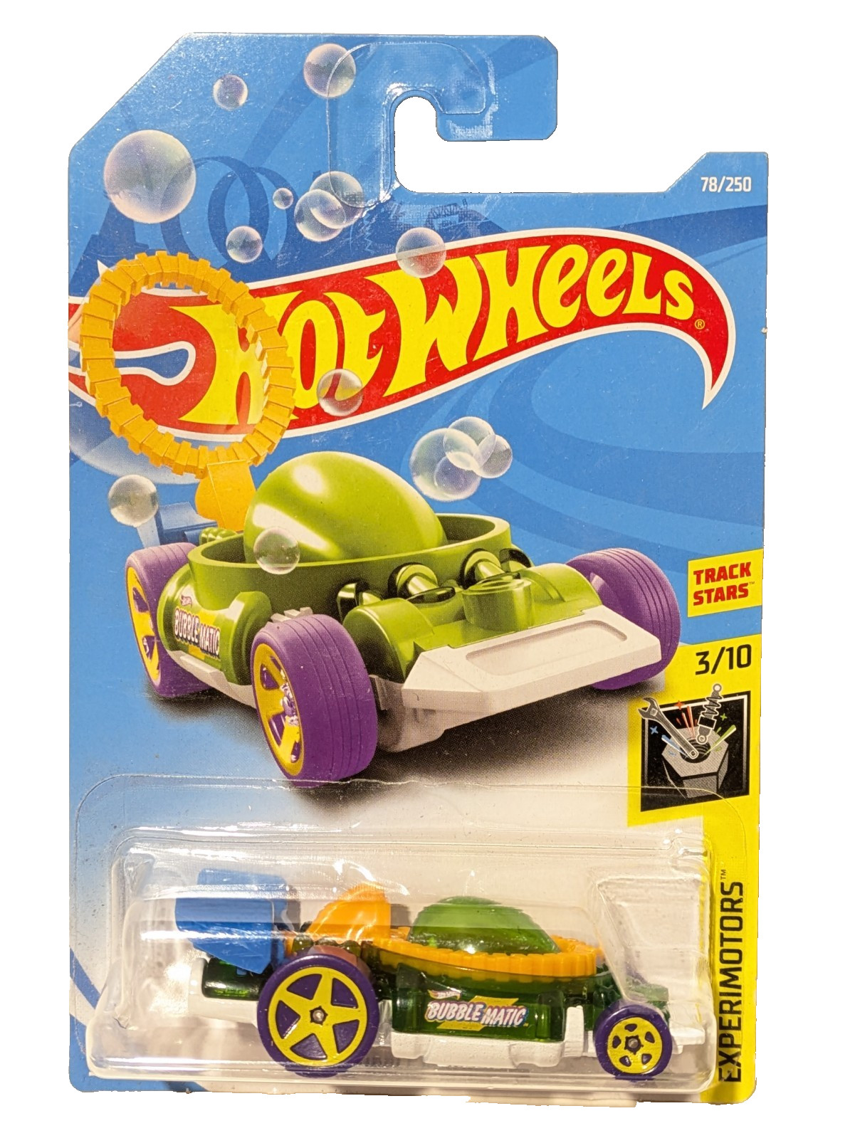 2019 Hot Wheels EXPERIMOTORS #3/10 BUBBLE MATIC, NEW/MOC