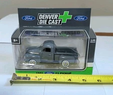 Denver Die-Cast 1:48 Scale 1951 Ford F1 Pick-Up Truck - Gray