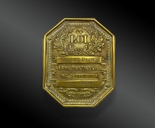PLAQUE DE GARDE PARTICULIER DE PROPRIÉTÉ GUSTAVE BLIN A Mrs. LESUR & MÂLON, LONG