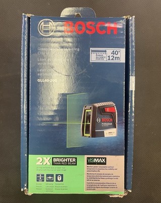Bosch GLL40-20G Green-Beam Self-Leveling Cross-Line Laser