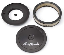 Edelbrock 1203 Pro-flo Black 10 Round Air Cleaner With 2 Paper Stock Edelbrock 1203 Pro-flo Black 10 Round Air Cleaner With 2 Paper Stock