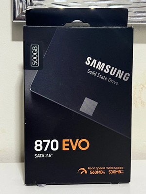 Samsung 870 EVO 500GB 2.5 Inch SATA III Internal SSD Brand New MZ-77E500B/AM