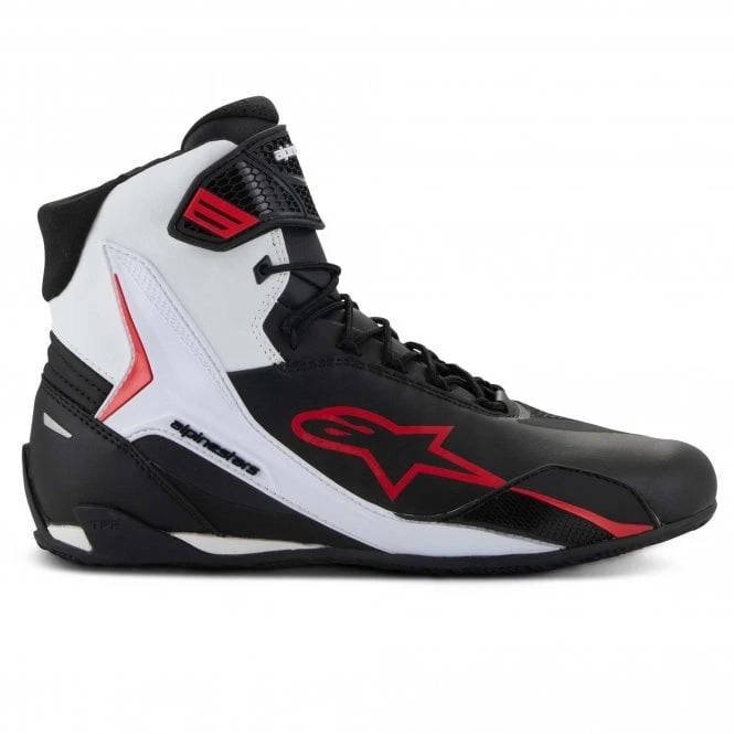 Botas con cordones al tobillo Alpinestars - Zapatos de montar Faster-4 para hombre (negro/blanco/rojo) Foto 2 de 4