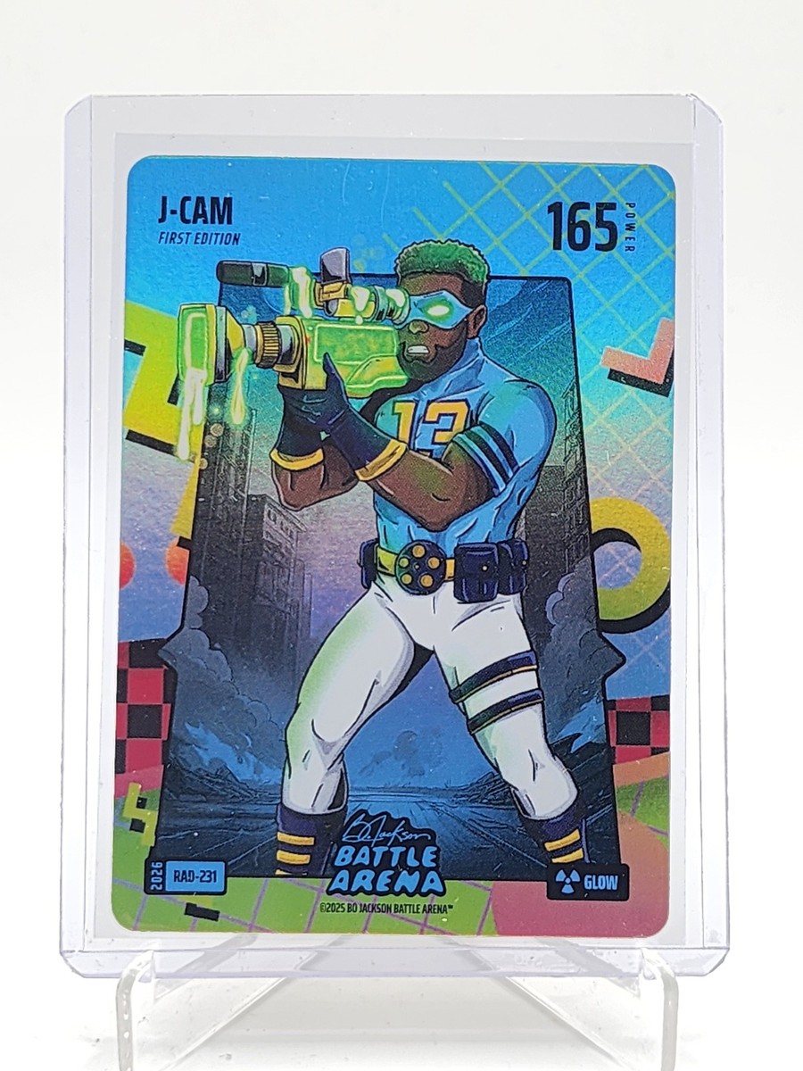 J-CAM 2025 BO JACKSON BATTLE ARENA GLOW FIRST EDITION #RAD-231 Q5918