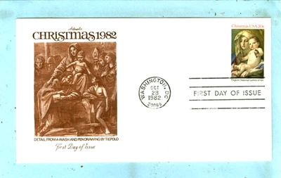 1982, Scott #2026 ARTMASTER FDC, "Christmas 1982".... - Image 1 of 3