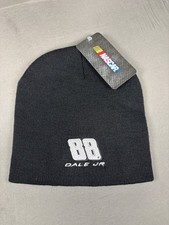 NASCAR DALE EARNHARDT  Jr #88 BEANIE KNIT TOBOGGAN HAT CAP Black Silver