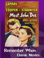 Meet John Doe (DVD) Gary Cooper Barbara Stanwyck Edward Arnold Walter Brennan