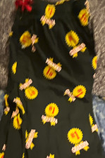 Men's Cotton Woven Pajama Pants Lightweight Drawstring L Black Grandpa Print
