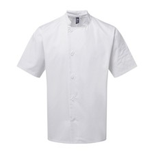 Premier Adult Essential Short-Sleeved Chef Jacket RW9474 