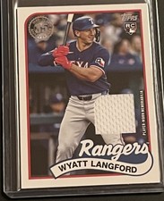 2024 Topps Update Series - 1989 Topps Baseball Relics Wyatt Langford #89RU-WL...