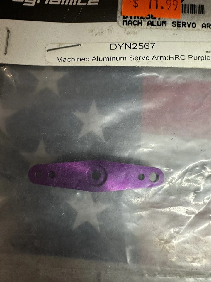 Dynamite DYN2567 Machined Aluminum Servo Arm: HRC Purple NewInPack USA Shipped - Image 3 of 4
