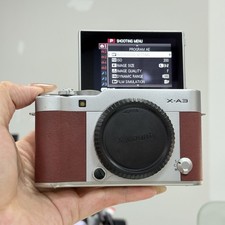 Fujifilm X-A3 XA3 Mirrorless Camera Body Brown Tested Working