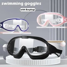 Adult Swimming Goggles HD Anti-Fog Waterproof Large Frame Men-Women Electroplate