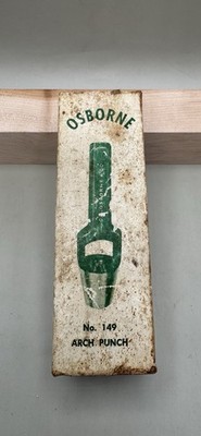 C.S. OSBORNE ARCH PUNCH 1/2'' Leather Crafts #149, NOS, Made In USA! Great